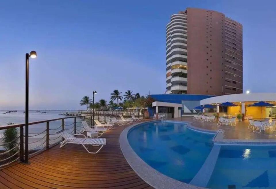 Flat Iate Plaza Na Beira Mar Com Vista Mar Apartment Fortaleza  Exterior photo